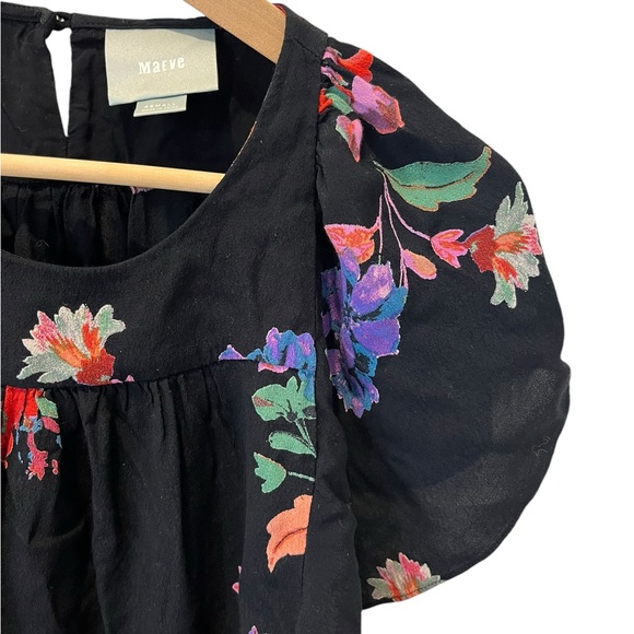 Gorgeous Anthropologie Maeve Floral Prato Flutter/ Short Sleeve Top Size XS - Picture 5 of 15